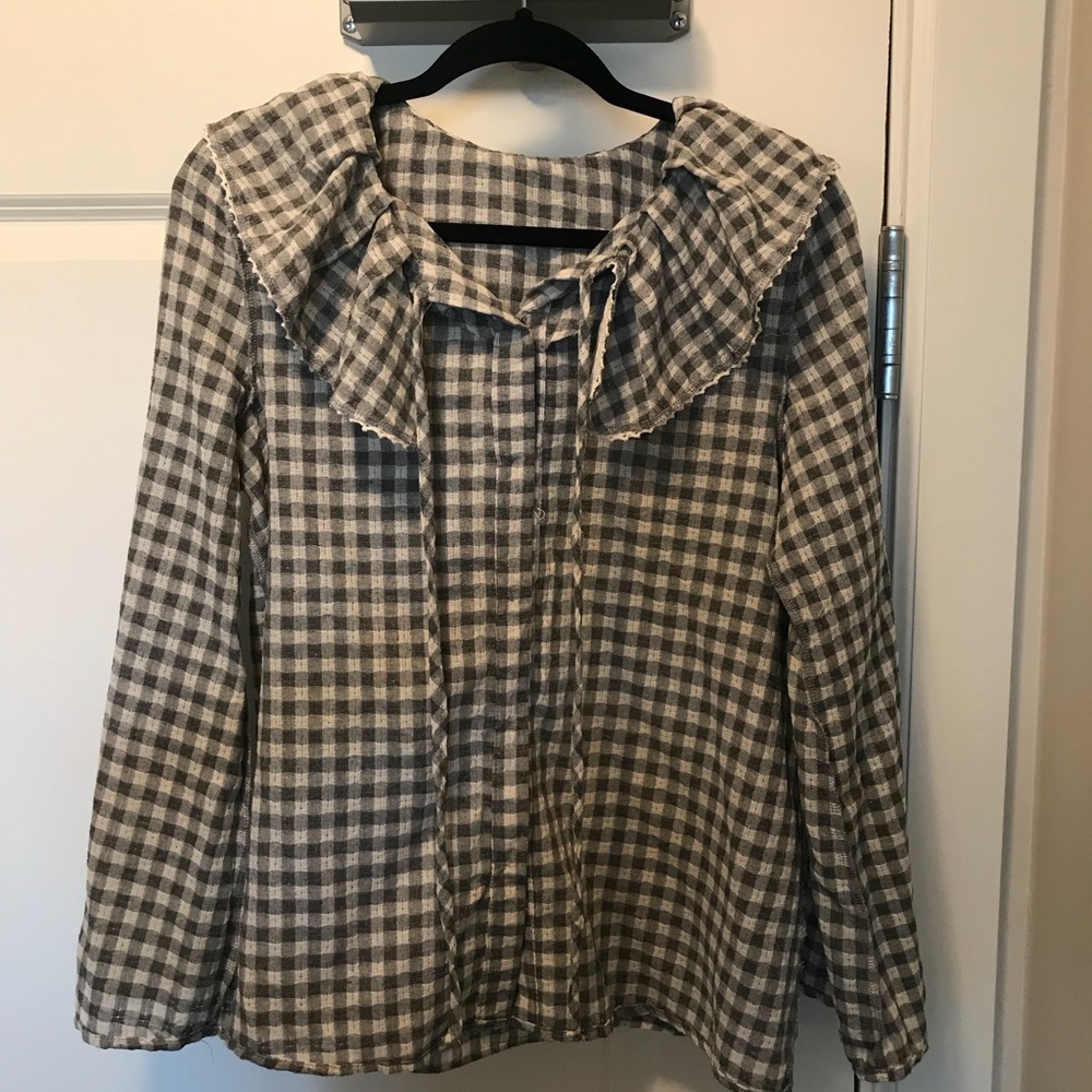 Plaid blouse